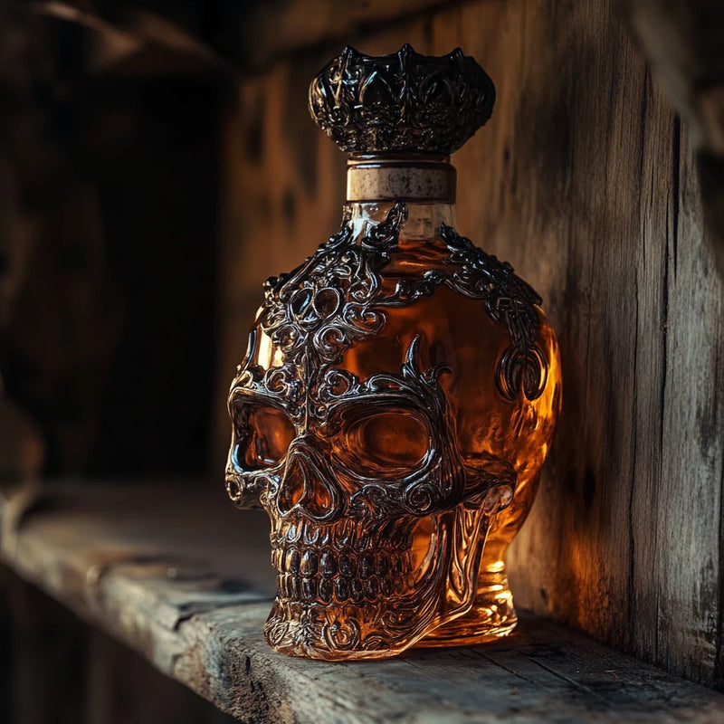 Calavera Botella de Whisky